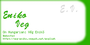 eniko veg business card