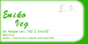 eniko veg business card